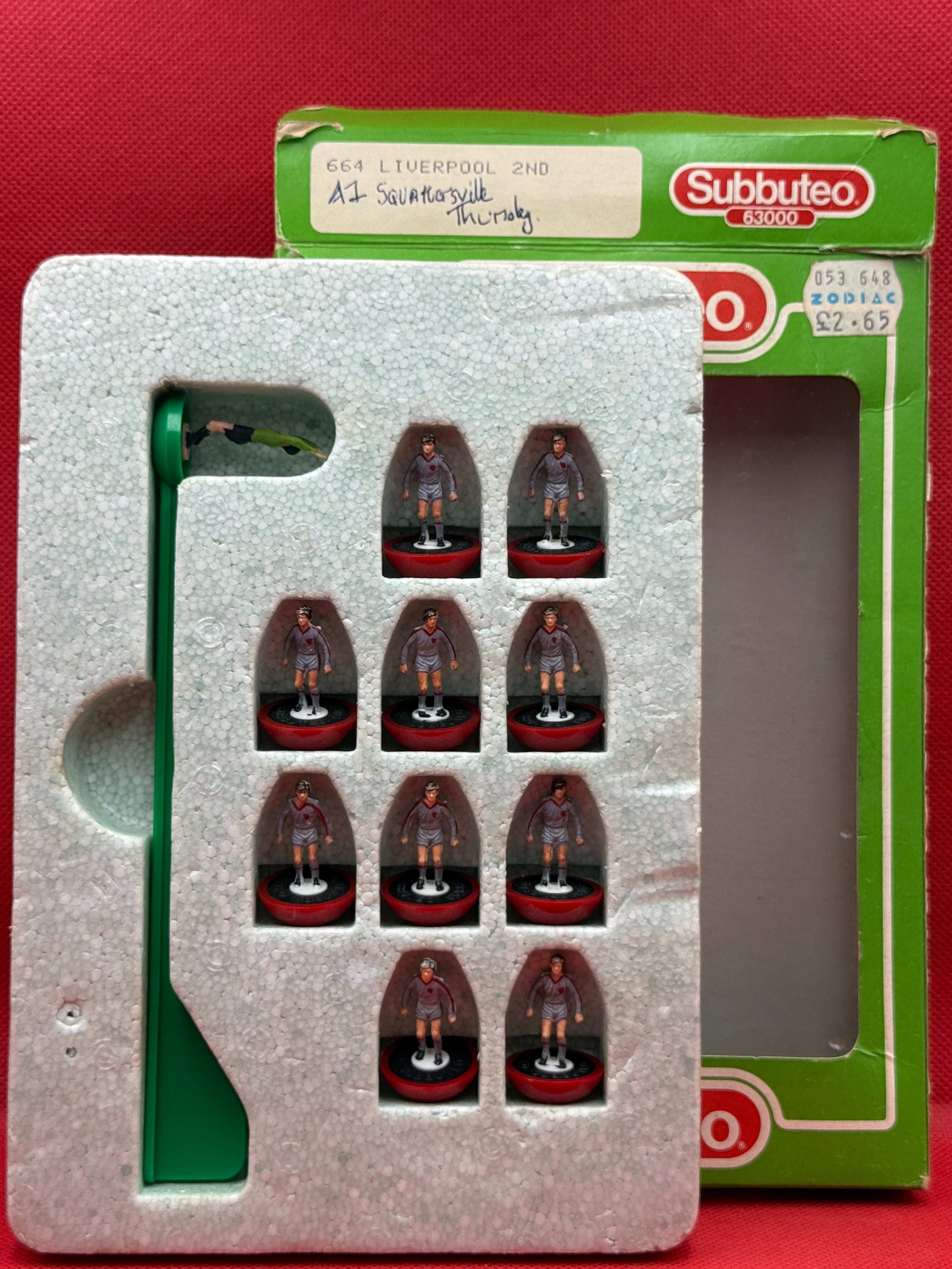 Subbuteo squadra Lw Liverpool 2nd ref 664