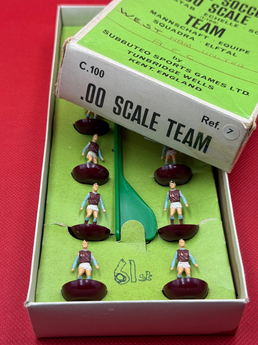 Subbuteo squadra Hw West Ham United ref 07