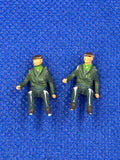 Subbuteo personaggio stadio Abito Grigio Camicia Verde