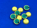 Subbuteo kit 10 basi lw originali da ripulire - Giallo/Verde