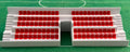 SubbuteoLab Linea stadio 3D Gradinata - Seggiolini Rossi