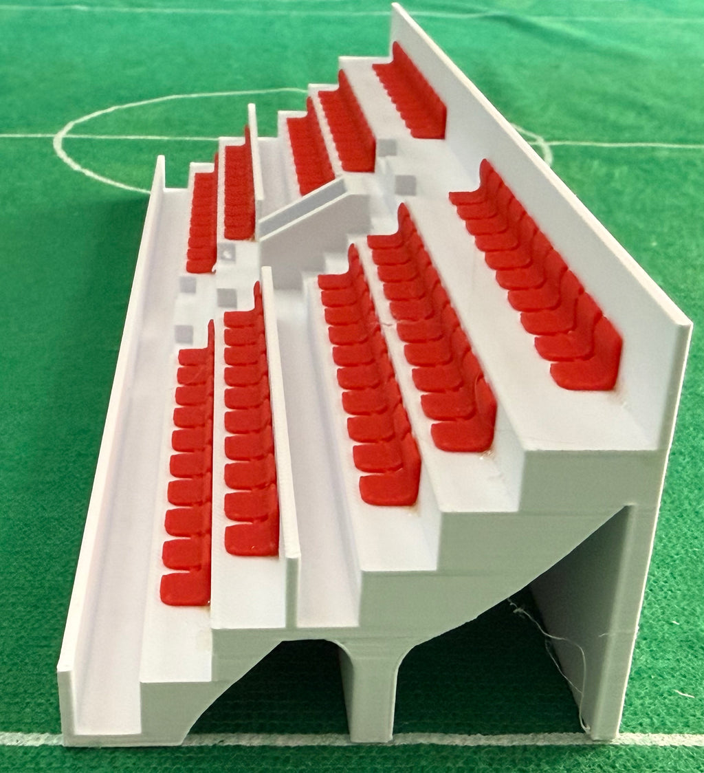 SubbuteoLab Linea stadio 3D Gradinata - Seggiolini Rossi