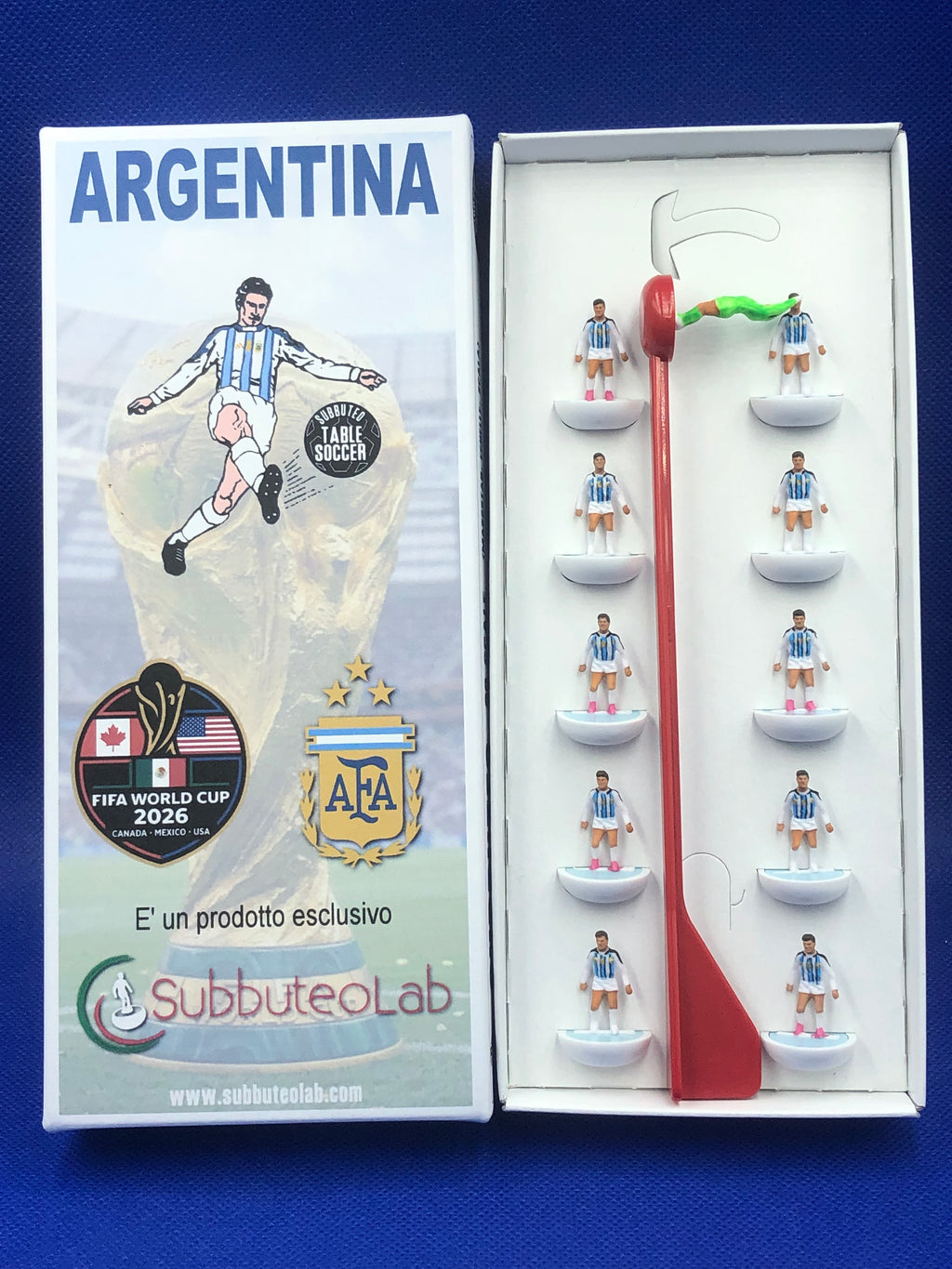 Subbuteolab collana mondiali 2026 Argentina - dipinta a mano