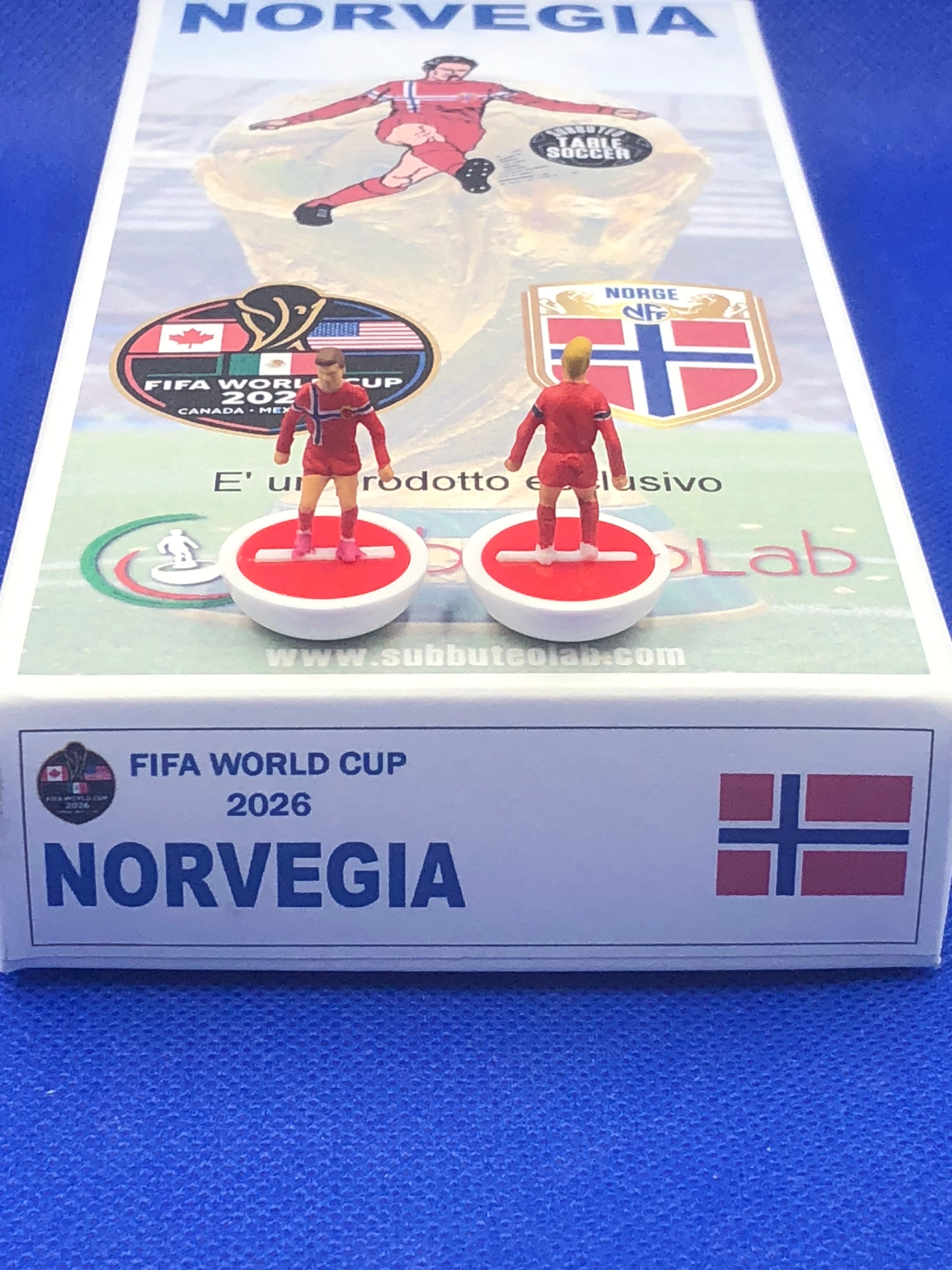 Subbuteolab collana mondiali 2026 Norvegia - dipinta a mano